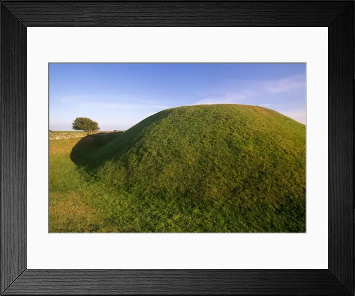 Framed Print : Druchtag Norman motte dating from the 11th and 12th centuries Framed Print : Druchtag Norman motte dating from the 11th and 12th centuries