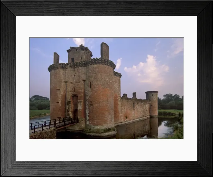 Framed Print : Caerlaverock Castle dating from the 13th century Framed Print : Caerlaverock Castle dating from the 13th century