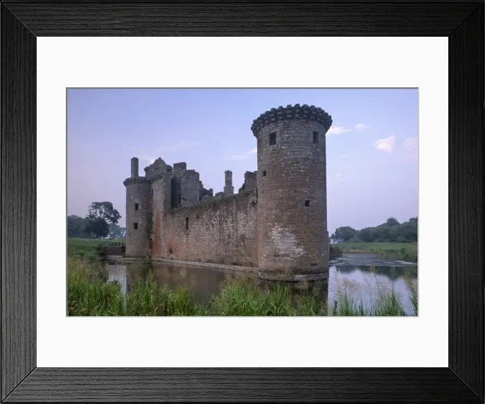 Framed Print : Caerlaverock Castle dating from the 13th century Framed Print : Caerlaverock Castle dating from the 13th century