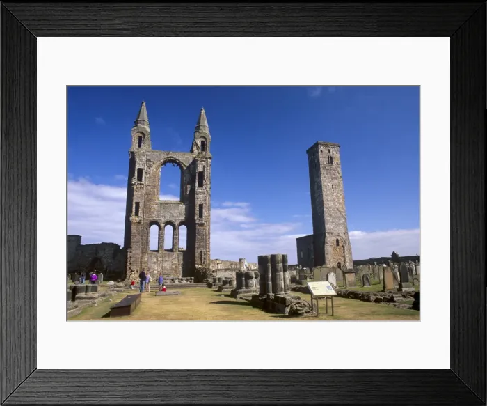 Framed Print : Great East window and St Framed Print : Great East window and St