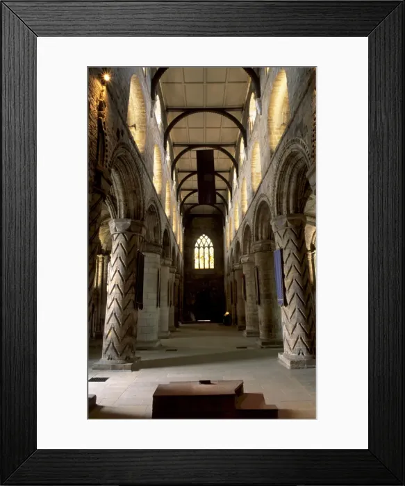 Framed Print : Three storey Norman nave built in the 12th century Framed Print : Three storey Norman nave built in the 12th century