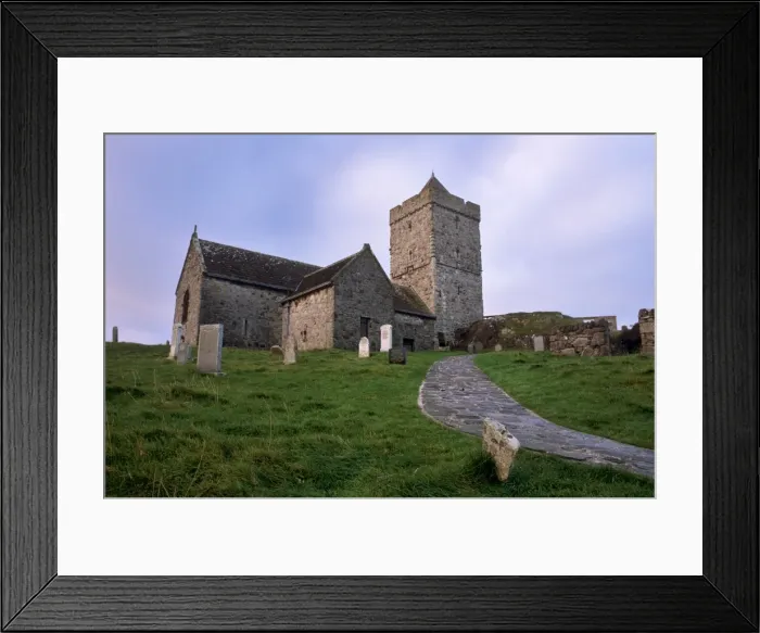 Framed Print : Grave of Alasdair Crotach MacLeod of Skye and St Framed Print : Grave of Alasdair Crotach MacLeod of Skye and St