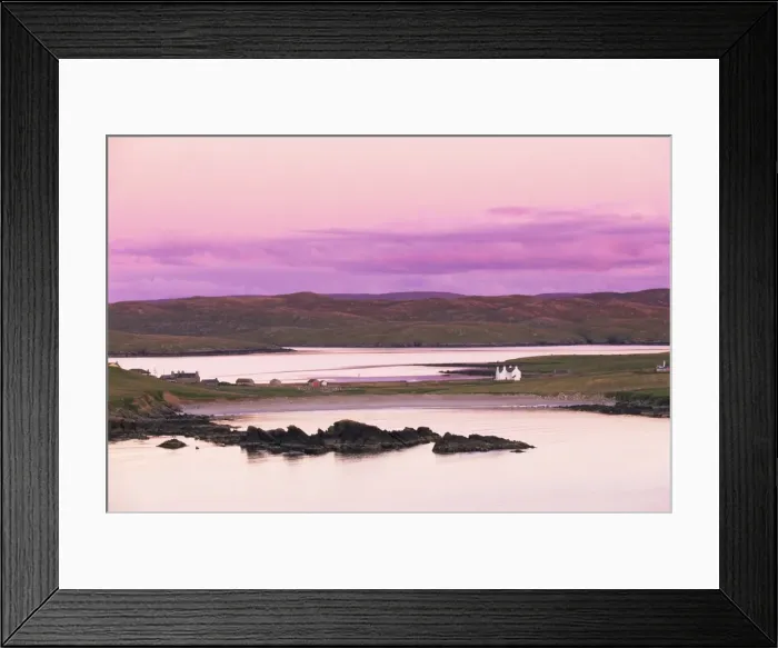 Framed Print : Sand Wick and Hillswick at sunset Framed Print : Sand Wick and Hillswick at sunset