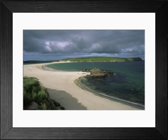 Framed Print : Tombolo, St Framed Print : Tombolo, St