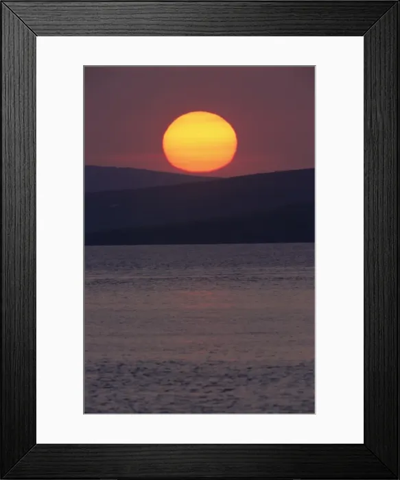 Framed Print : Sunset over Colgrave Sound Framed Print : Sunset over Colgrave Sound