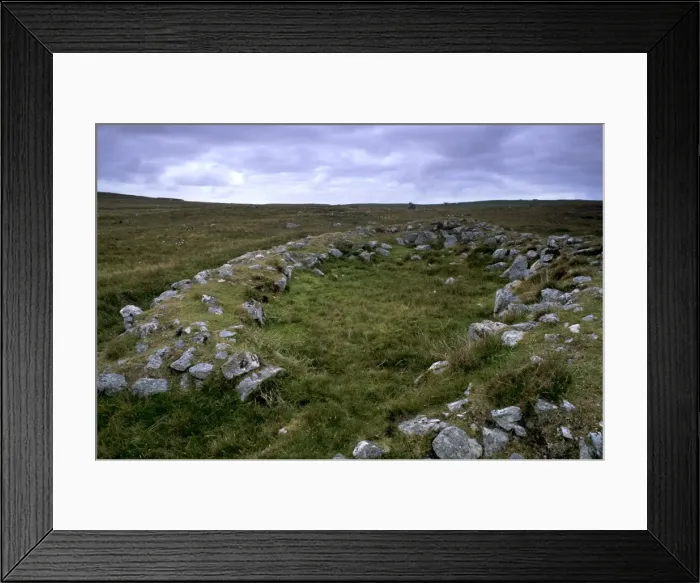 Framed Print : Stanydale Neolithic house site Framed Print : Stanydale Neolithic house site