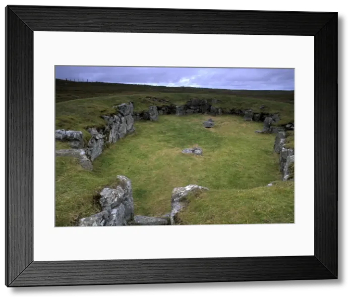 Framed Print : Large Neolithic communal house or temple Framed Print : Large Neolithic communal house or temple