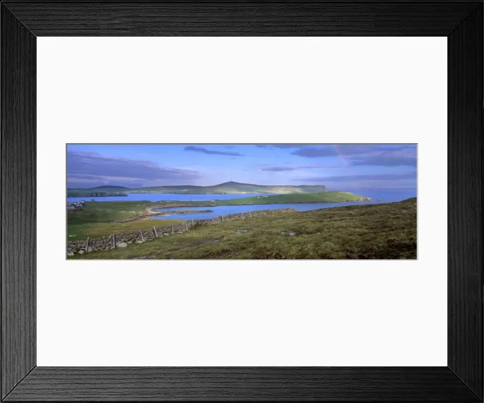 Framed Print : Rainbow over Bressay Sound Framed Print : Rainbow over Bressay Sound