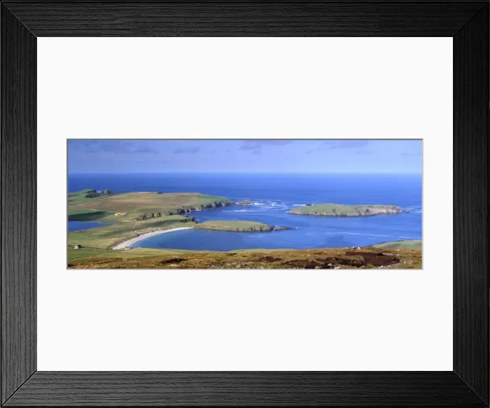Framed Print : Sandy Bay of Scousburgh Framed Print : Sandy Bay of Scousburgh