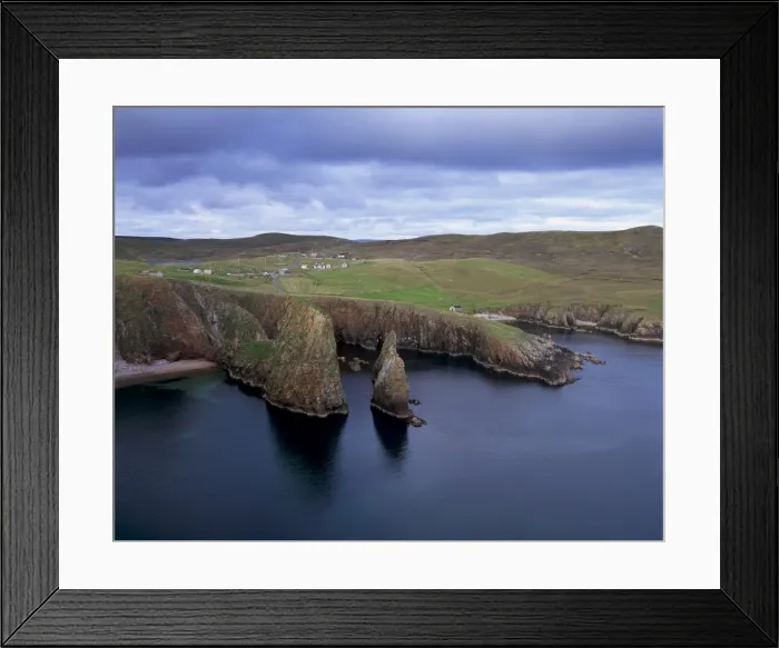 Framed Print : Wester Wick and hamlet of Westerwick Framed Print : Wester Wick and hamlet of Westerwick