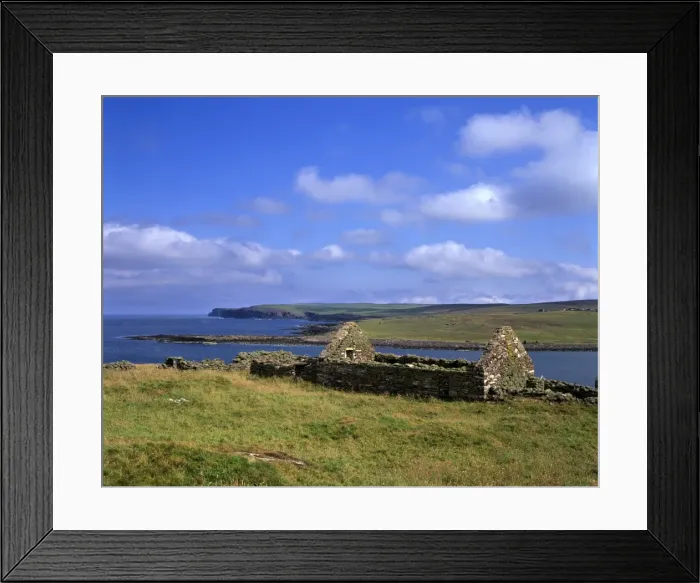 Framed Print : Abandoned house on the shores of Hamna Voe Framed Print : Abandoned house on the shores of Hamna Voe