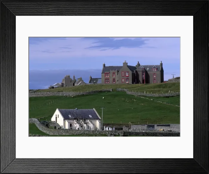 Framed Print : Lunna House Framed Print : Lunna House