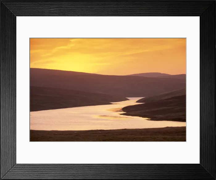 Framed Print : Loch of Cliff at sunset Framed Print : Loch of Cliff at sunset