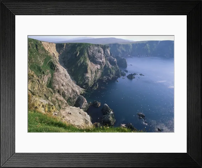 Framed Print : Cliffs of Hermaness National Nature Reserve