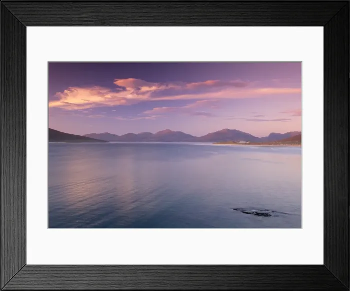 Framed Print : Sunset over Luskentyre Bay Framed Print : Sunset over Luskentyre Bay
