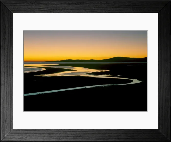 Framed Print : Sunset over Luskentyre Bay Framed Print : Sunset over Luskentyre Bay