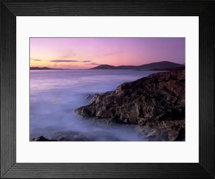 Framed Print : Sunset over Sound of Taransay Framed Print : Sunset over Sound of Taransay