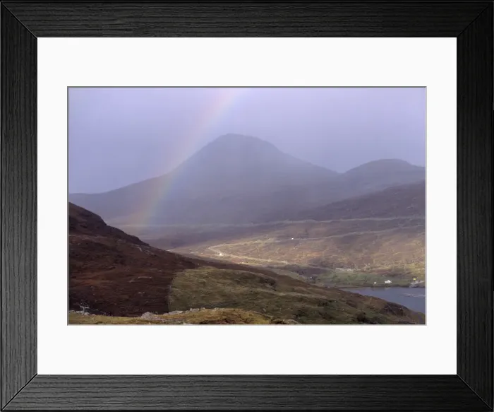 Framed Print : Rainbow over Clisham Framed Print : Rainbow over Clisham