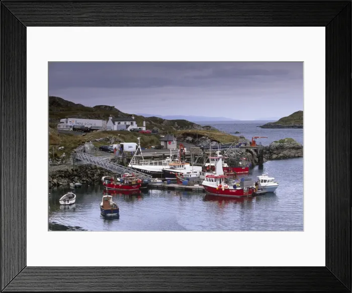 Framed Print : Small fishing harbour Framed Print : Small fishing harbour
