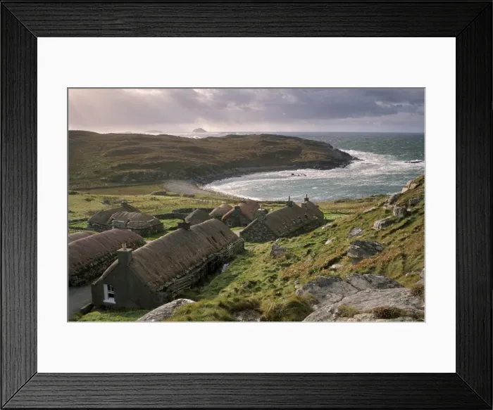 Framed Print : Garenin Black House village Framed Print : Garenin Black House village