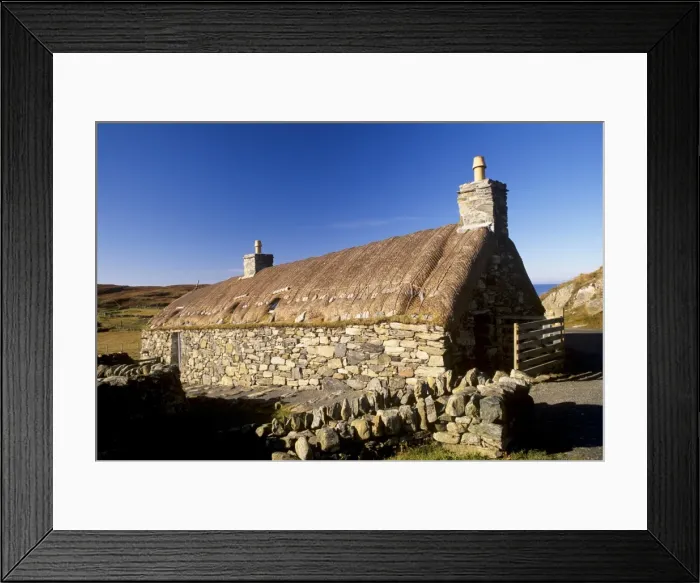 Framed Print : Garenin Black House village Framed Print : Garenin Black House village