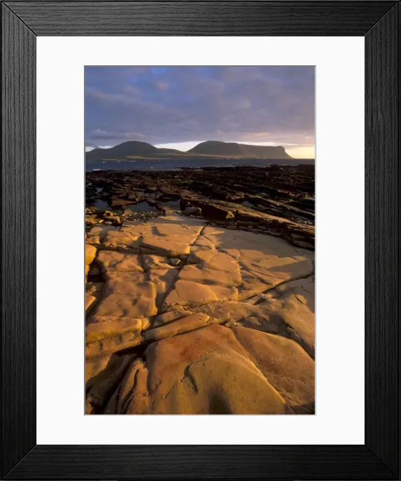 Framed Print : Red sandstone shore Framed Print : Red sandstone shore
