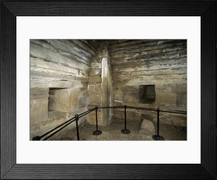 Framed Print : Central chamber and side chambers built into the centre of the walls Framed Print : Central chamber and side chambers built into the centre of the walls