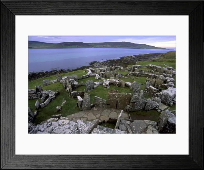 Framed Print : Remains of Iron Age dwelling houses around Broch of Gurness Framed Print : Remains of Iron Age dwelling houses around Broch of Gurness