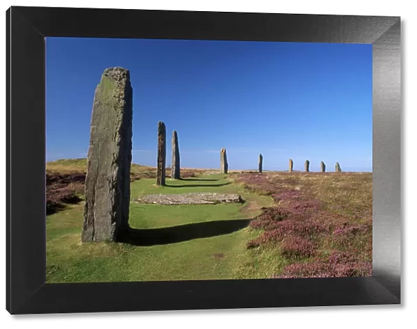 Ring of Brodgar stone circle dating from between 2500 and 2000 BC
