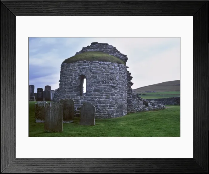 Framed Print : Orphir round church dating form the Norse period Framed Print : Orphir round church dating form the Norse period