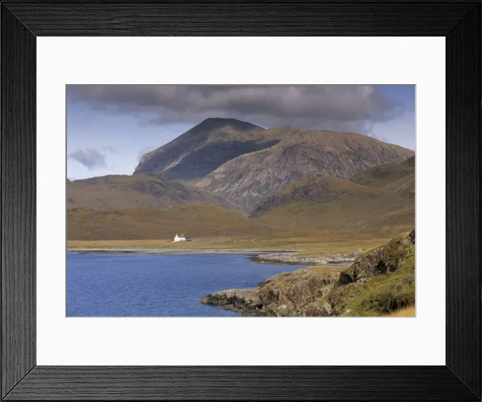 Framed Print : Camasunary Bay and cottage Framed Print : Camasunary Bay and cottage