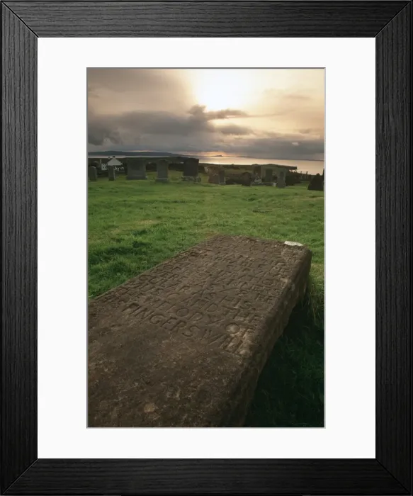 Framed Print : Graveslab of a fiddler of the MacLeods Framed Print : Graveslab of a fiddler of the MacLeods