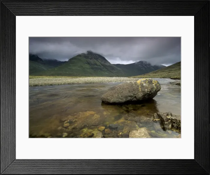 Framed Print : Stream flowing into Loch Slapin Framed Print : Stream flowing into Loch Slapin