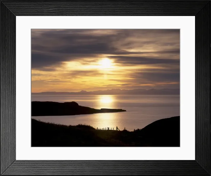 Framed Print : Sunset over Sleat peninsula and Loch Eishort Framed Print : Sunset over Sleat peninsula and Loch Eishort