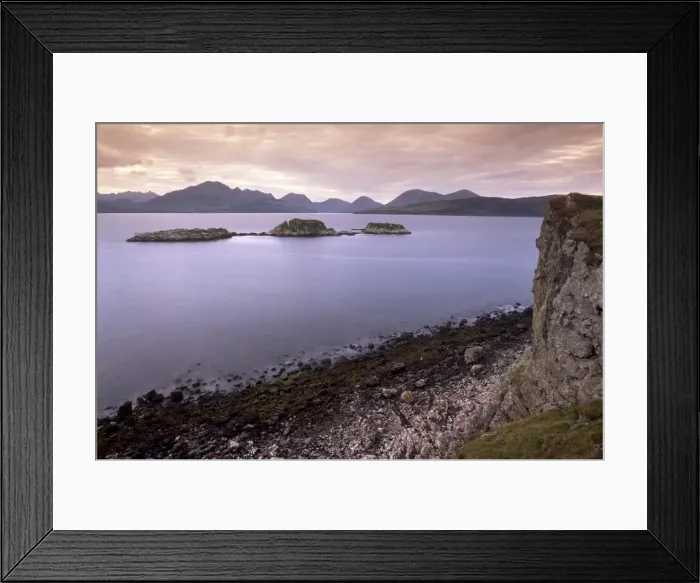 Framed Print : Black Cuillins range from the shores of Loch Eishort Framed Print : Black Cuillins range from the shores of Loch Eishort