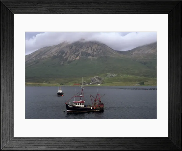 Framed Print : Fishing boats on Loch Slapin Framed Print : Fishing boats on Loch Slapin