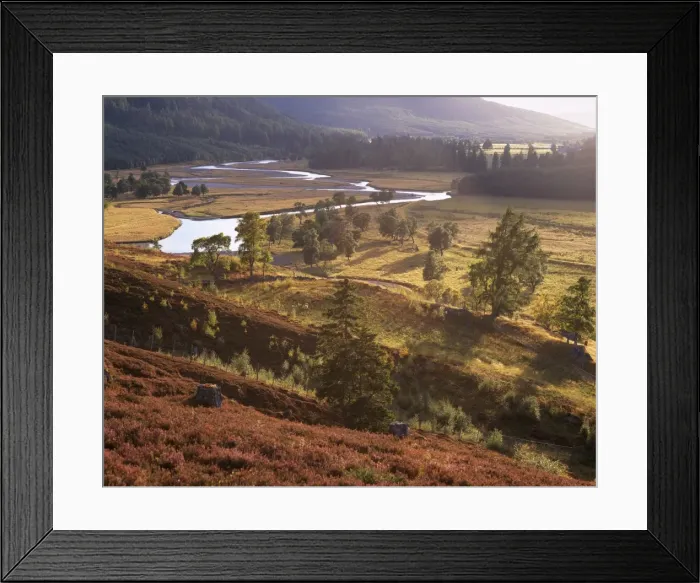 Framed Print : Upper Dee valley near Inverey Framed Print : Upper Dee valley near Inverey