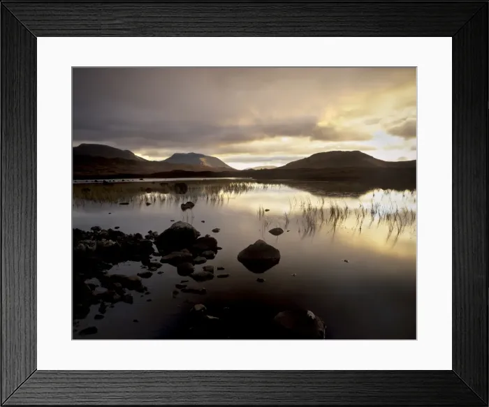 Framed Print : Loch Ba at sunset Framed Print : Loch Ba at sunset