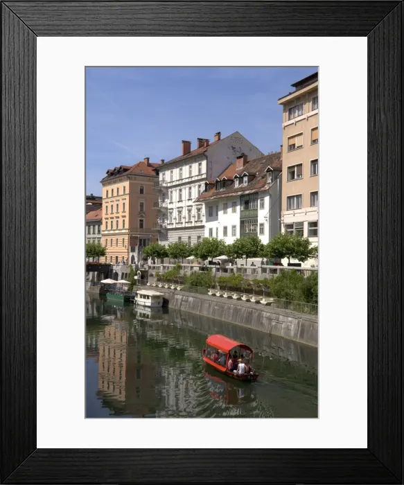 Framed Print : River Ljubljanica Framed Print : River Ljubljanica