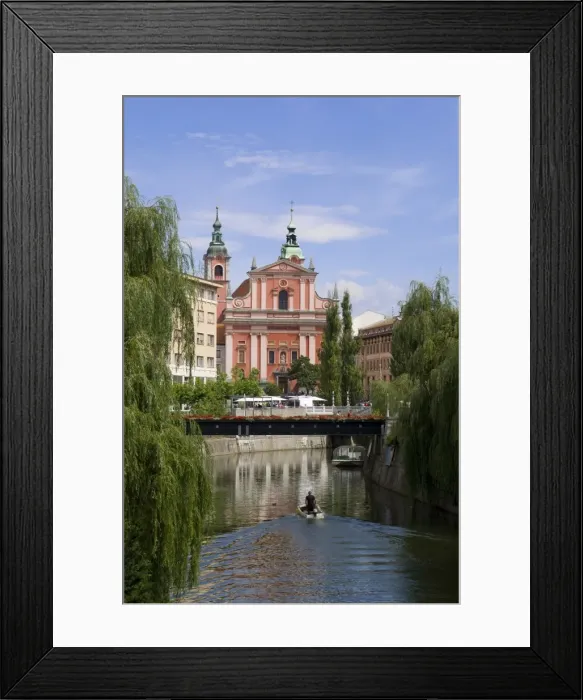 Framed Print : River Ljubljanica Framed Print : River Ljubljanica