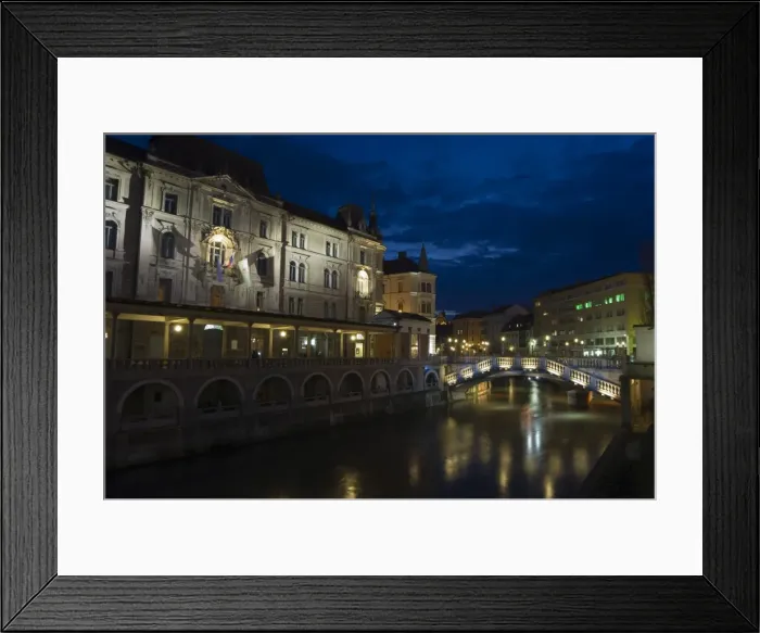 Framed Print : Tromstovje Triple bridge Framed Print : Tromstovje Triple bridge
