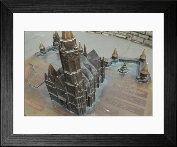 Framed Print : Model of cathedral for the blind Framed Print : Model of cathedral for the blind