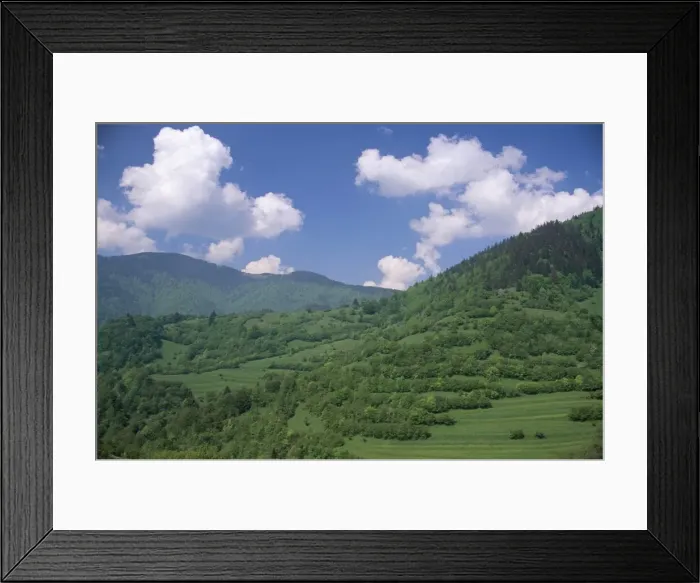 Framed Print : Typical hilly landscape Framed Print : Typical hilly landscape