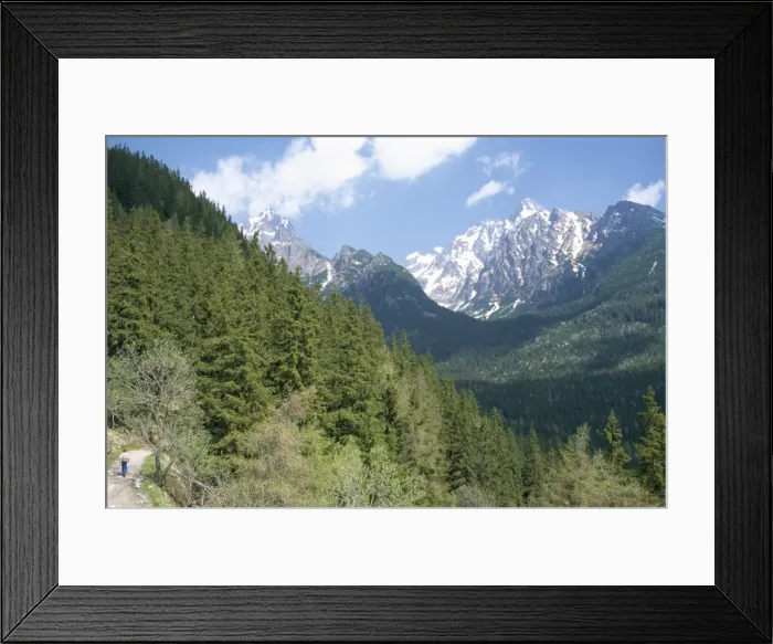 Framed Print : Hiker at Lomnicky Stit Framed Print : Hiker at Lomnicky Stit