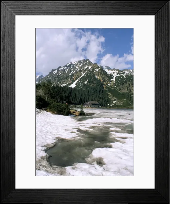 Framed Print : Popradske Pleso (lake) Framed Print : Popradske Pleso (lake)