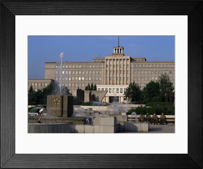 Framed Print : Soviet concrete architecture Framed Print : Soviet concrete architecture