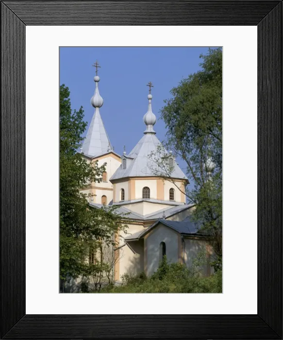 Framed Print : New stone Orthodox church Framed Print : New stone Orthodox church