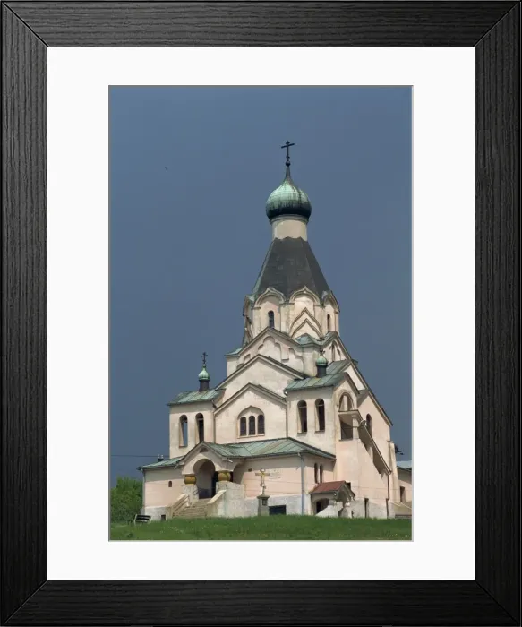 Framed Print : Newly built Orthodox church at Medzilaborce Framed Print : Newly built Orthodox church at Medzilaborce
