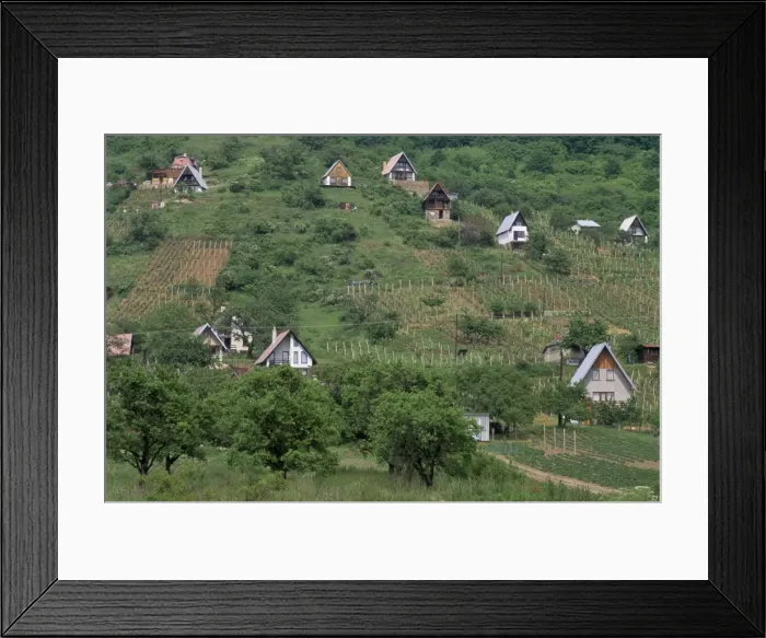 Framed Print : Slovak Sea holiday chalets Framed Print : Slovak Sea holiday chalets