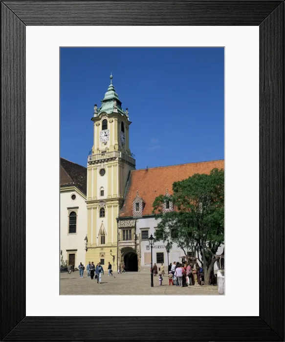 Framed Print : Town Hall tower in main square Framed Print : Town Hall tower in main square